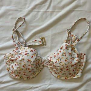 Hollister Floral Bikini Top